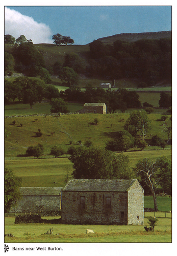 Barns near West Burton postcards